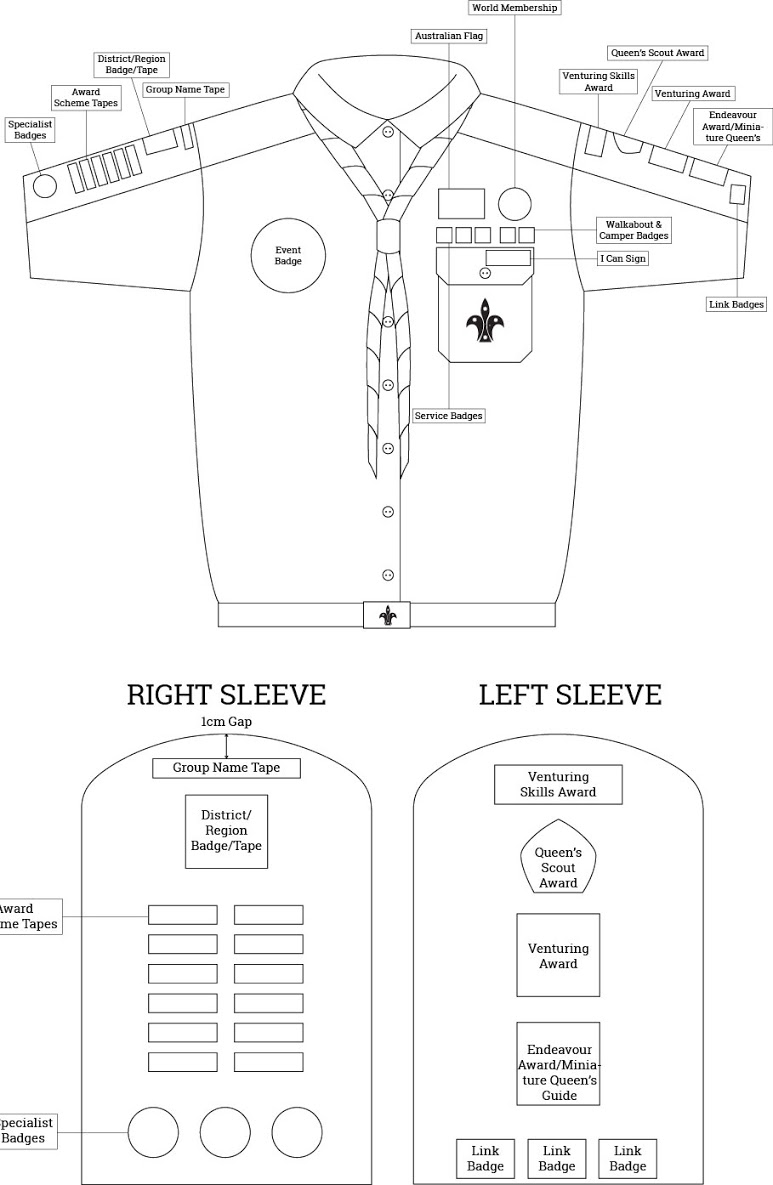 Scout Uniform Size Chart